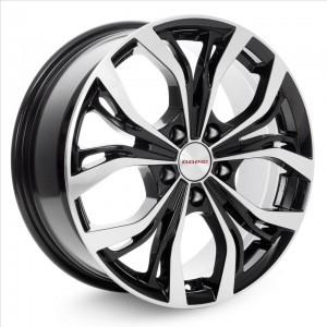 КиК  Аламида (КС705)  7,0R17 5*100 ET48  d56,1  Алмаз-черный  [66090]